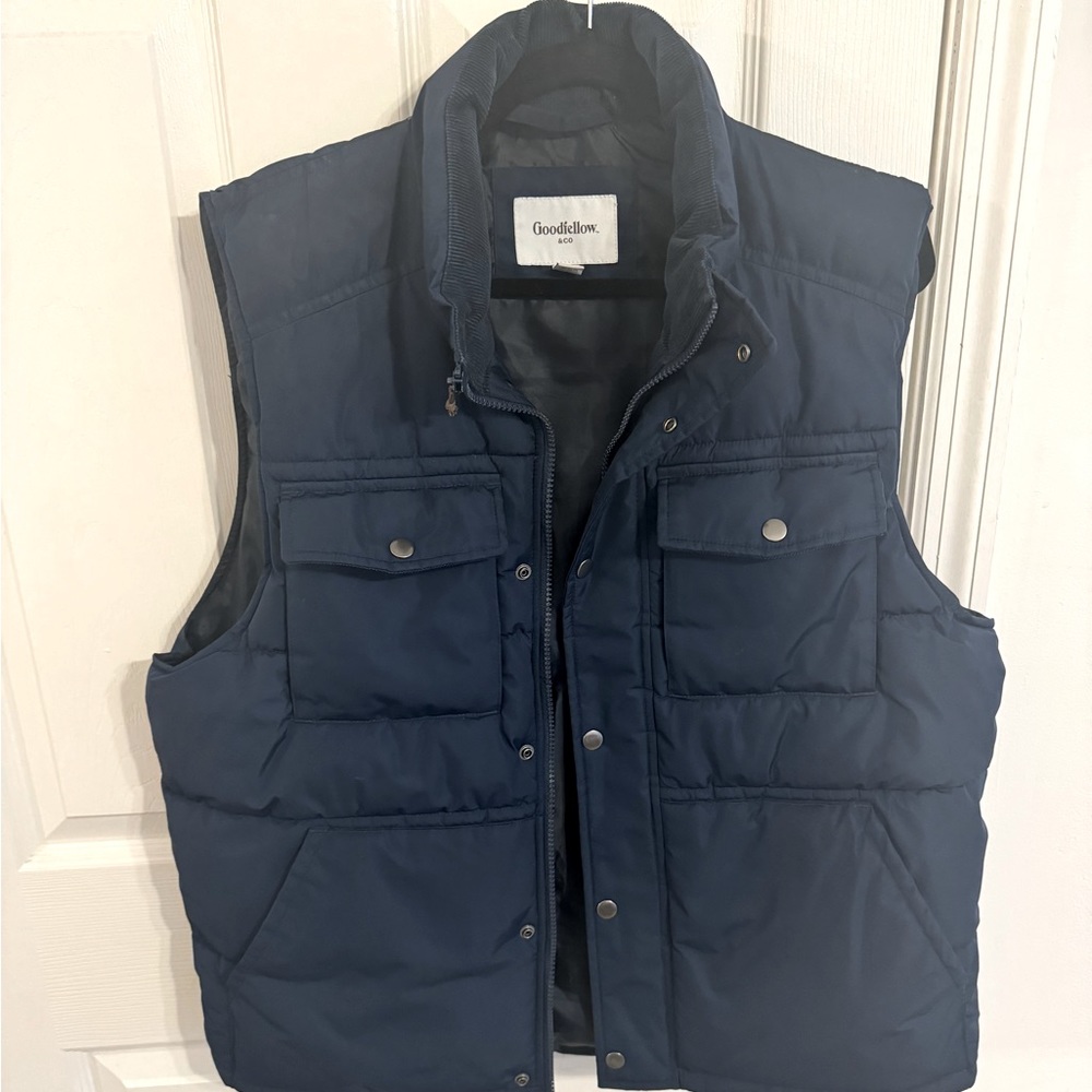 Blue bomber vest